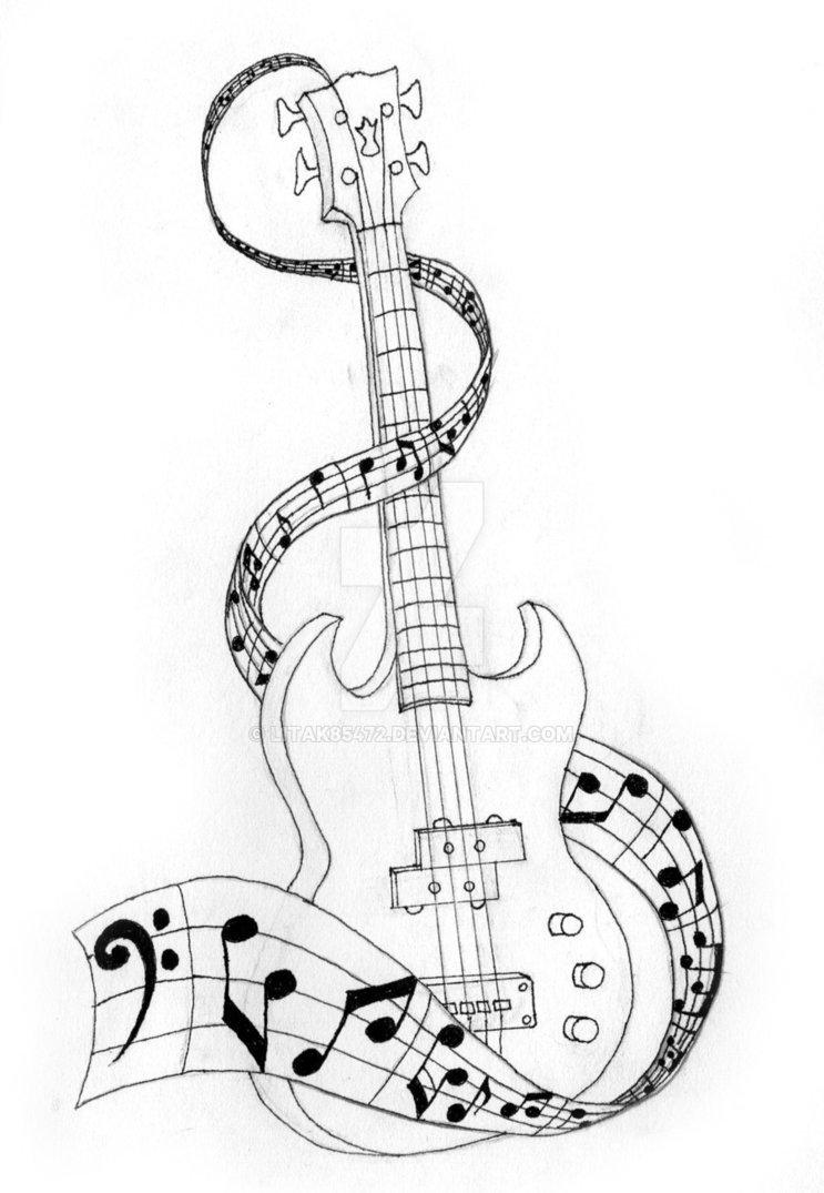 743x1075 Bass Guitar By Litak85472