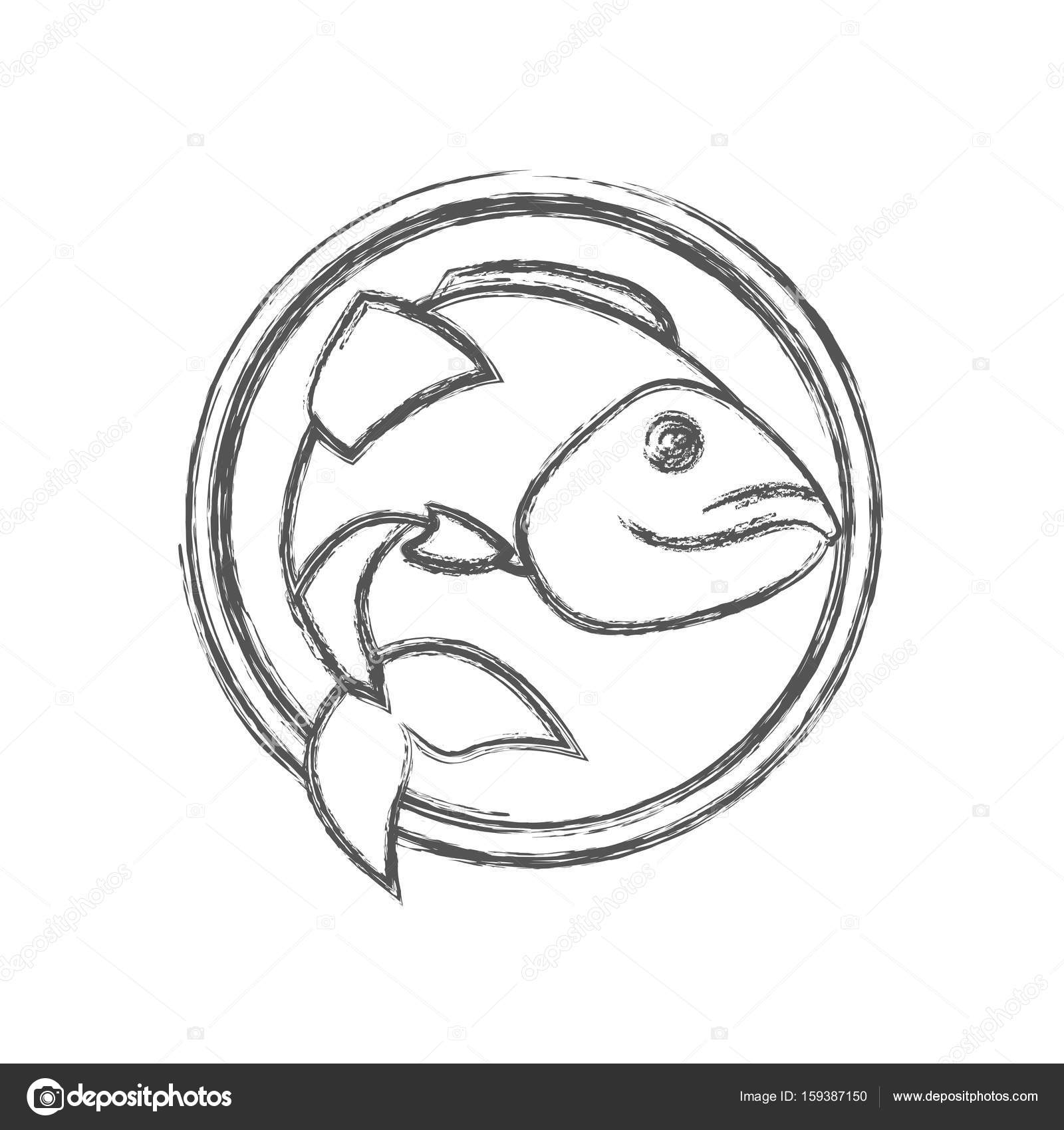 1600x1700 Blurred Sketch Silhouette Circular Emblem With Largemouth Bass