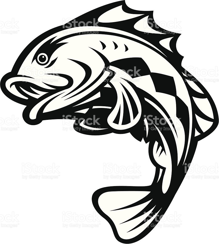 919x1024 Bass Fish Silhouette