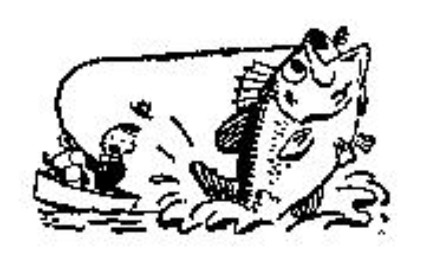 430x270 Man Fishing Catching The Big One Bass Fish Susiesattic On Artfire