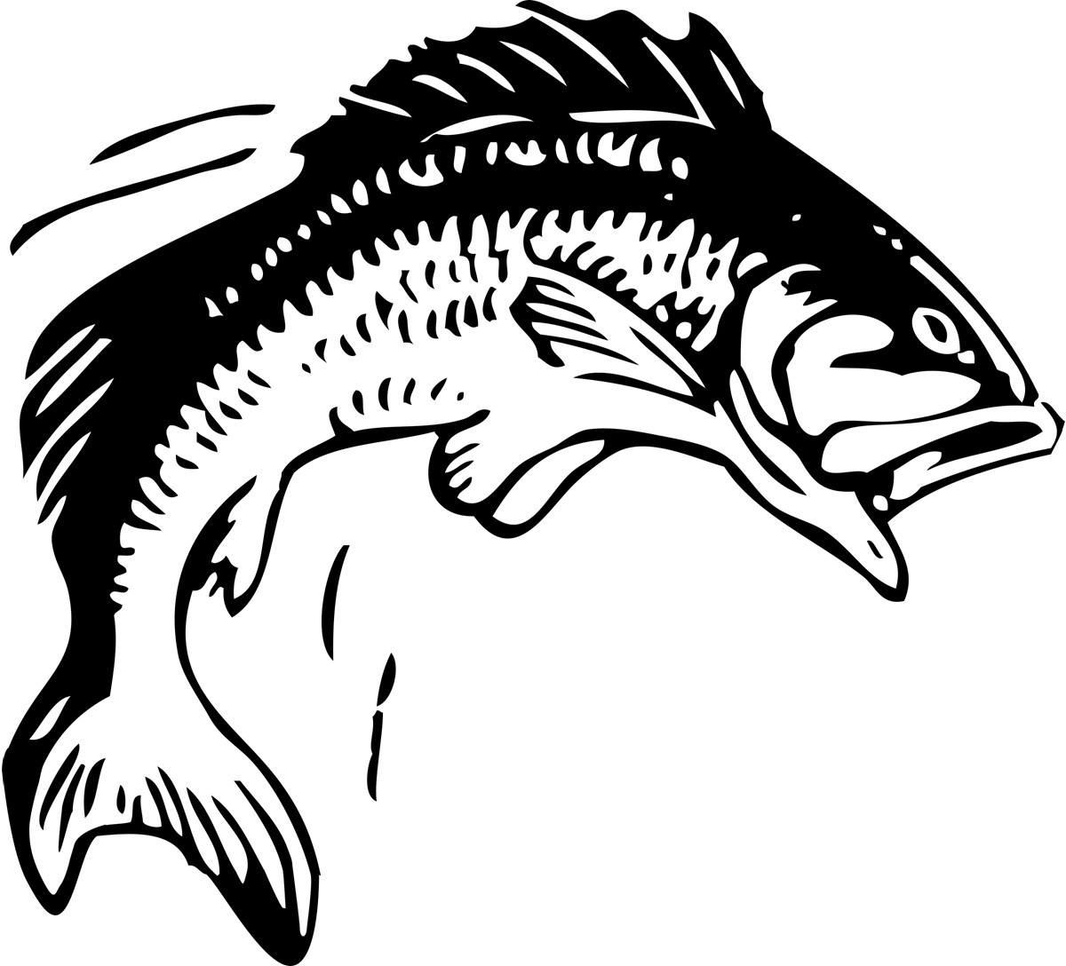 1200x1088 Bass Fish Clipart Many Interesting Cliparts