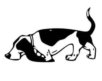 340x270 Basset Hound Decal Etsy