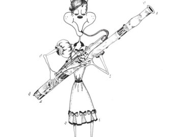 340x270 Bassoon Art Etsy