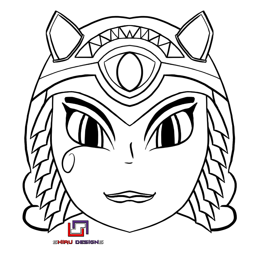 882x882 Smite Bastet (Line Art) By Shiruettomiraju