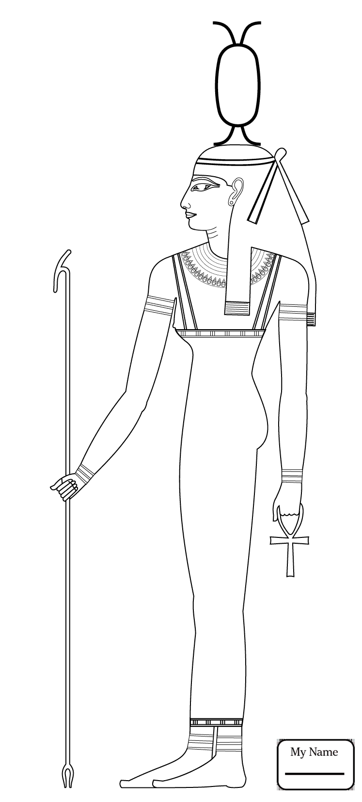 Bastet Coloring Page Coloring Pages