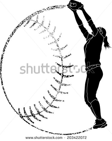 374x470 Drawn Ball Softball