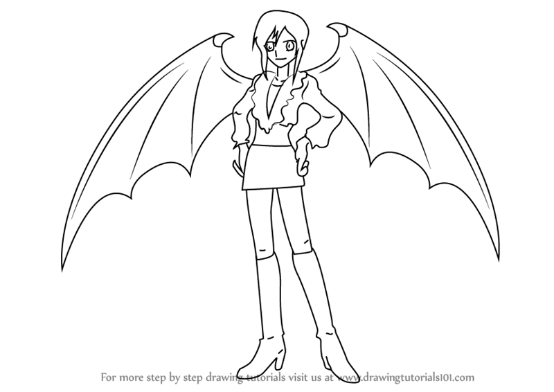 800x566 Step By Step How To Draw Lady Bat From Mermaid Melody