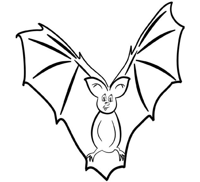 Bat Drawing Outline at GetDrawings | Free download