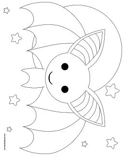 256x320 Free Small Bat Pattern Printable Halloween Bat