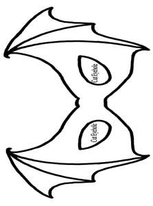 223x300 Bat Mask Template Halloween Bat Mask, Mask