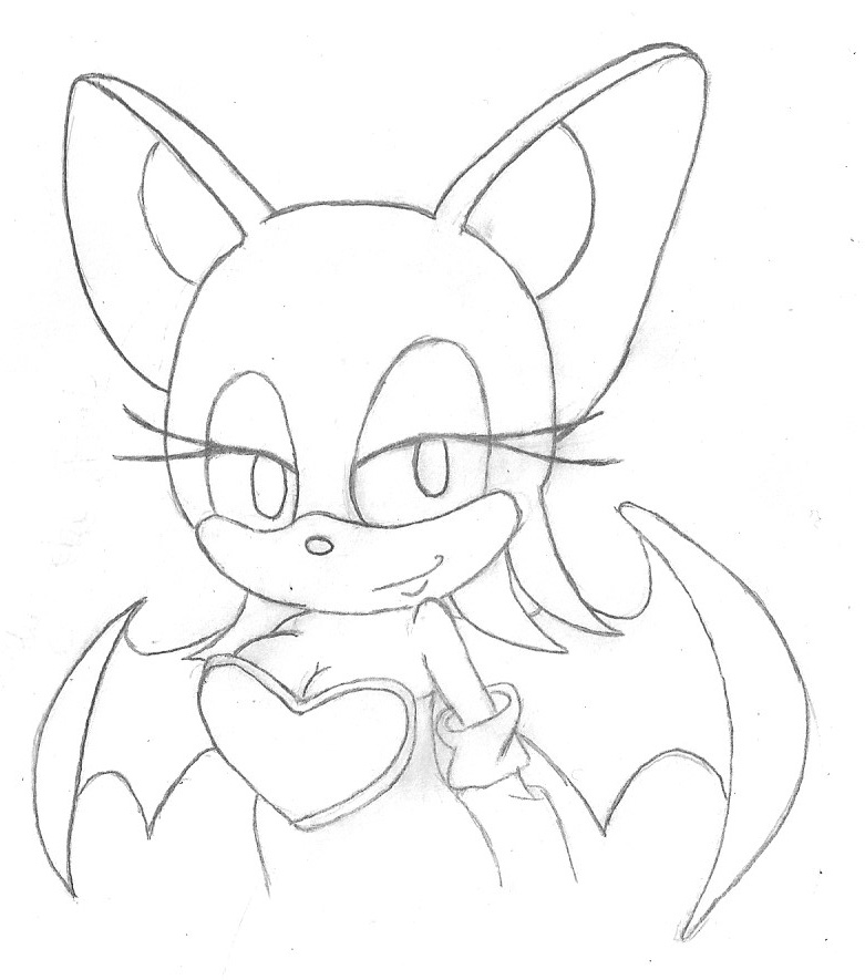 781x885 Line Art 001 Rouge The Bat By Penpal Olive