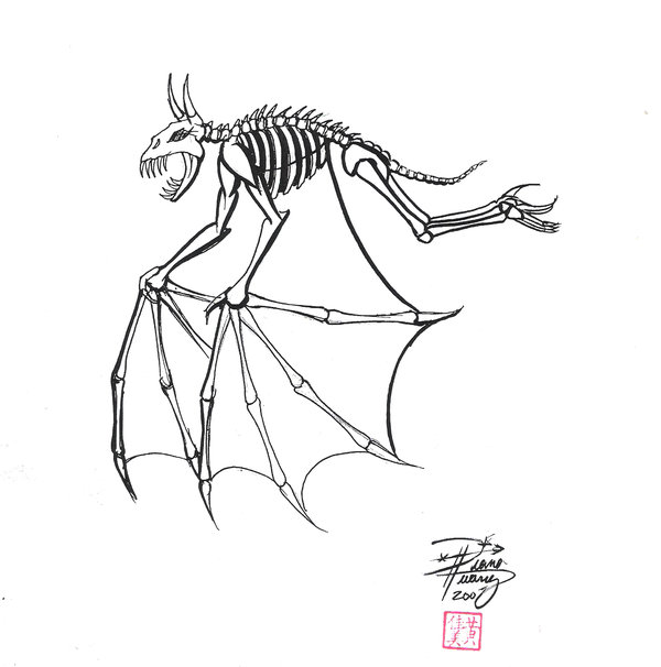 600x606 Draw A Demon Bat By Diana Huang Drawing Bats