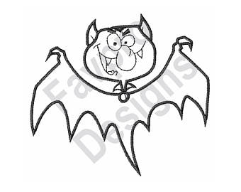 340x270 Vampire Embroidery Goth Embroidery Bat Wing Ankh Vampire