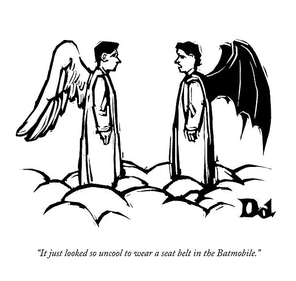 600x569 An Angel With Bat Wings Speaks To An Angel Womens T Shirt For Sale