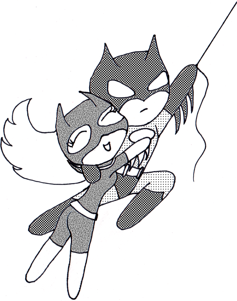 785x996 My Batman And Batgirl Doodle The Geek Princess