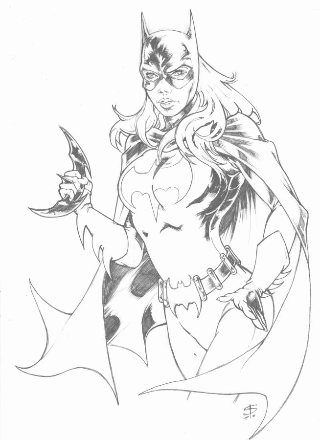 654x900 Batgirl Pencil By Darnet
