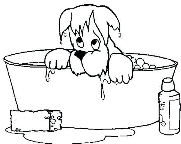 600x477 Lovely Coloring Pages Of Dog Crayola Photo Soaking Wet When He