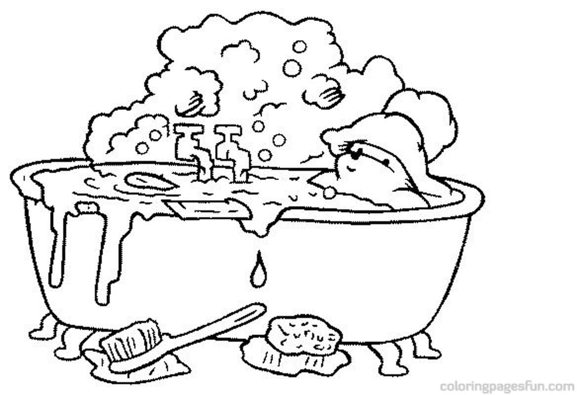 1174x800 Coloring Pages Bathroom Coloring Page Fun