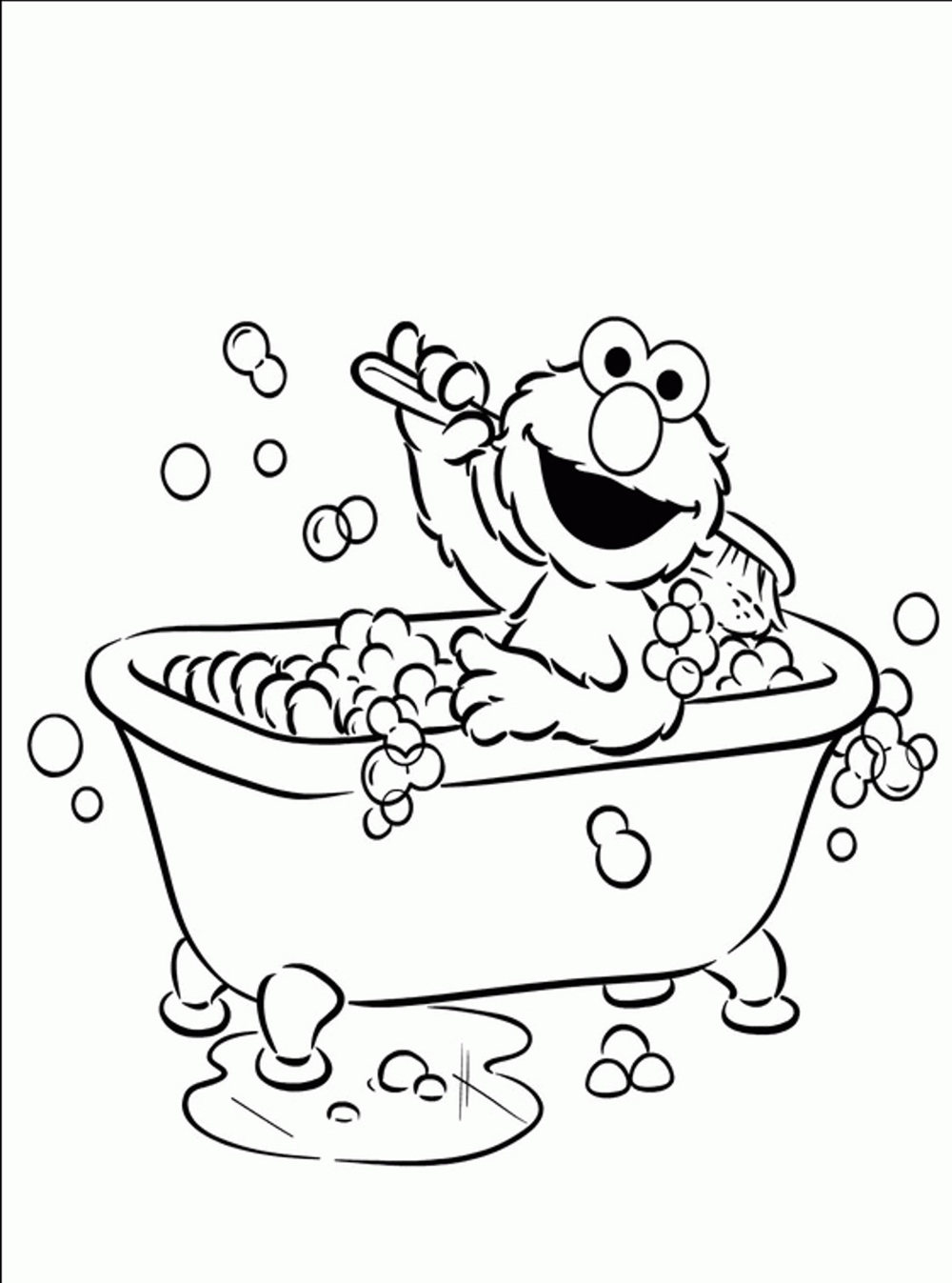 1000x1347 Elmo Coloring Book Pages Bathroom Sesame Street Free Cartoons
