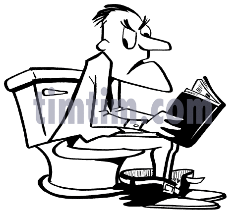 494x432 Free Drawing Of Bathroom Reader Bw From The Category Diet Amp Health