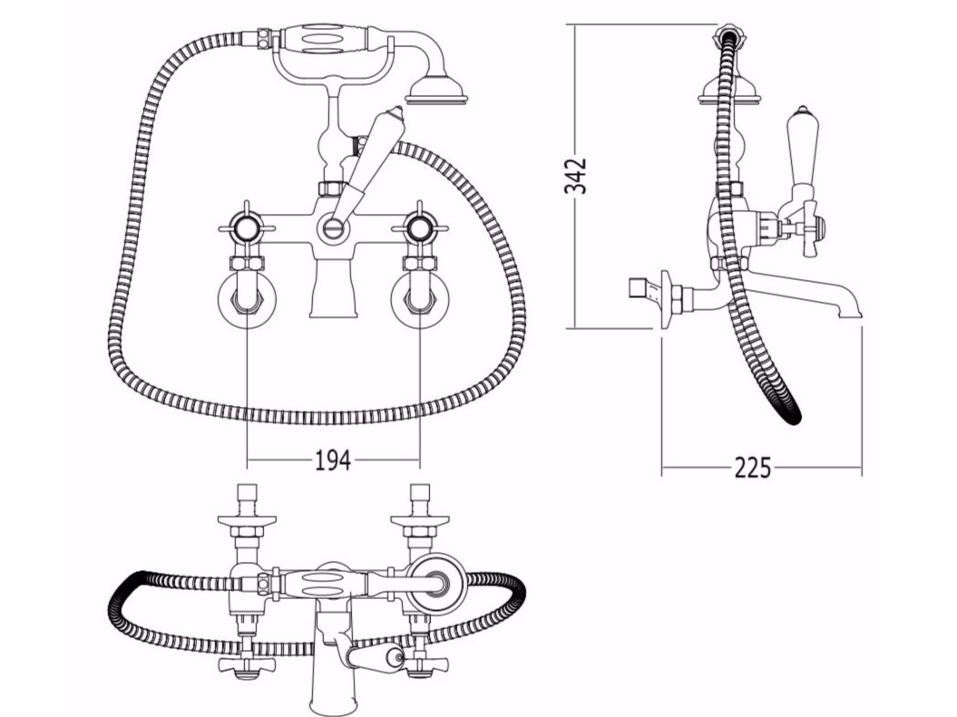 1055x791 Coventry Wall Mounted Bathtub Tap Coventry Collection By Devonampdevon