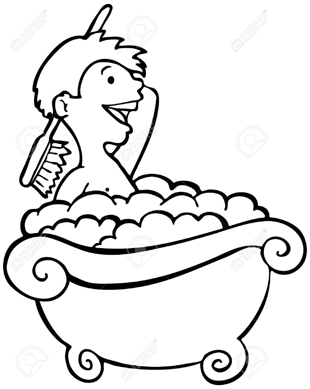 1035x1300 Bathtub Clipart Black And White Bath Tub