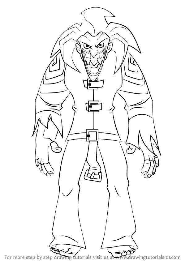 598x844 Learn How To Draw The Joker From The Batman (The Batman) Step By