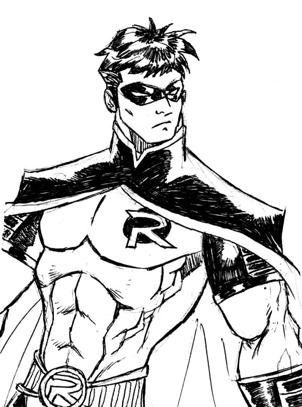 Batman And Robin Drawing at GetDrawings | Free download