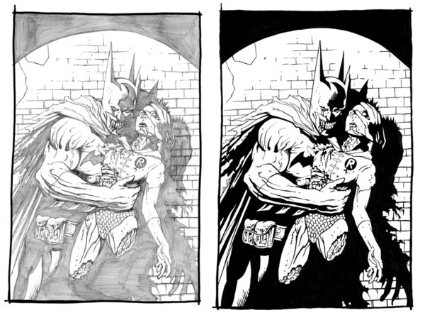 600x458 Zombie Batman And Robin By Blamito