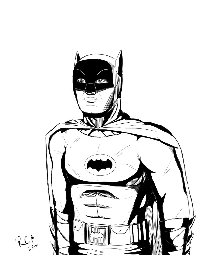800x1000 Batman 1966 Drawing By Robertamaya