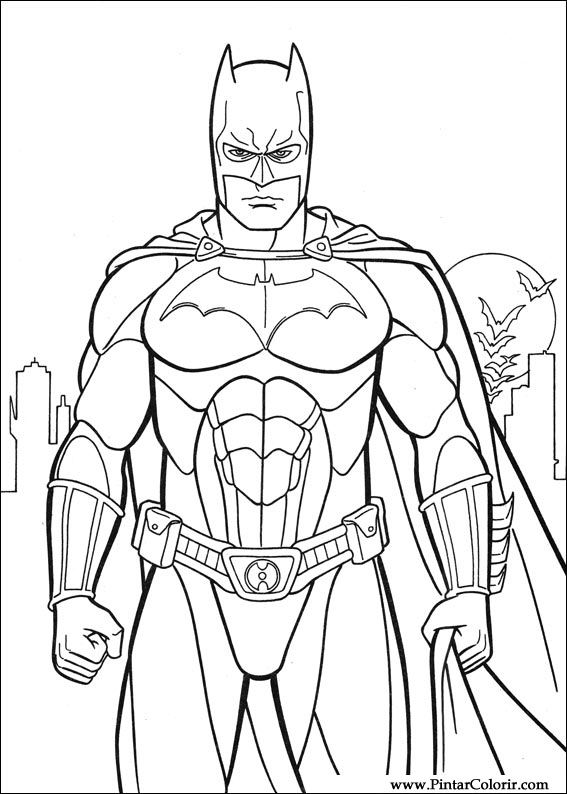 567x794 Drawings To Paint Amp Colour Batman