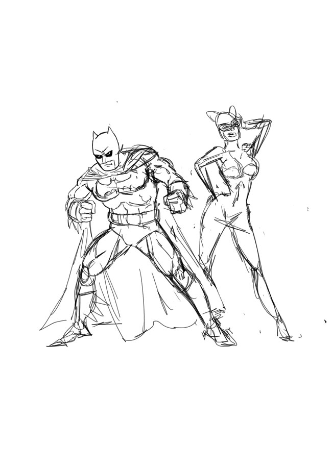 650x919 Let's Animate Batman Sketch