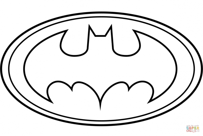 671x450 Coloring Pages Batman Symbol Template Coloring Pages Batman