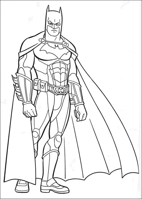 567x794 Batman Coloring Page