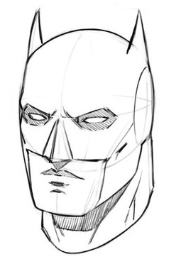 Batman Face Drawing at GetDrawings | Free download