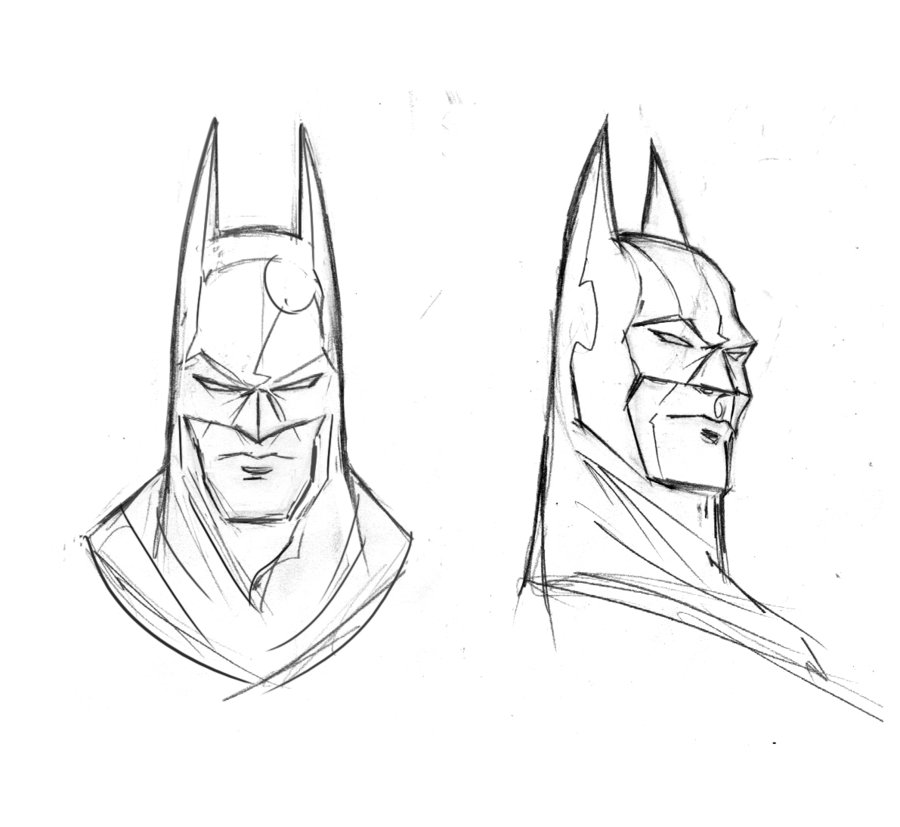 900x827 Batman, Bruce Wayne Heads By Trevormc112
