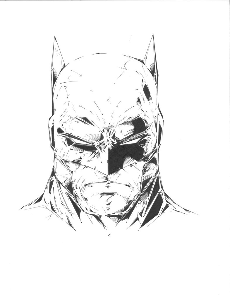 786x1017 Batman Drawing