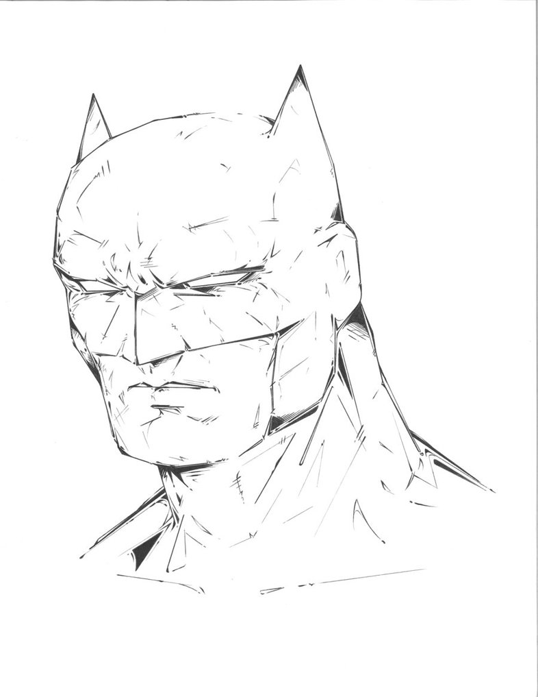 786x1017 Batman Ink Drawing