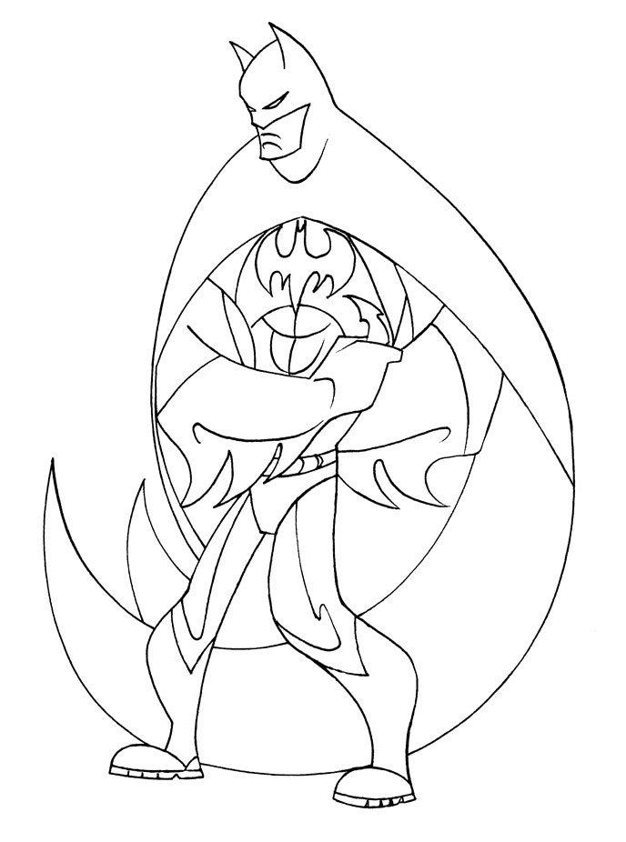 688x926 Batman Outline By Faezal