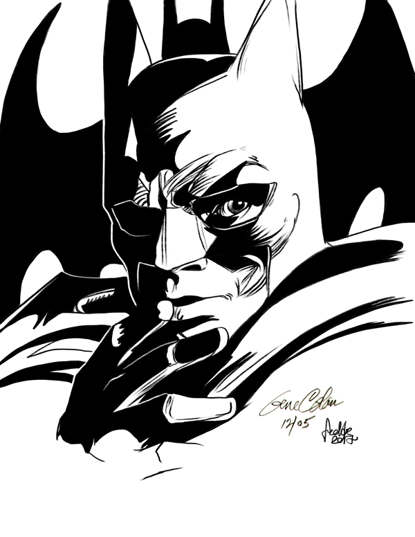 600x776 Daily Sketches Ink Colan's Batman By Fedde