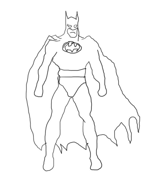 595x770 Batman Drawing Batman Painting