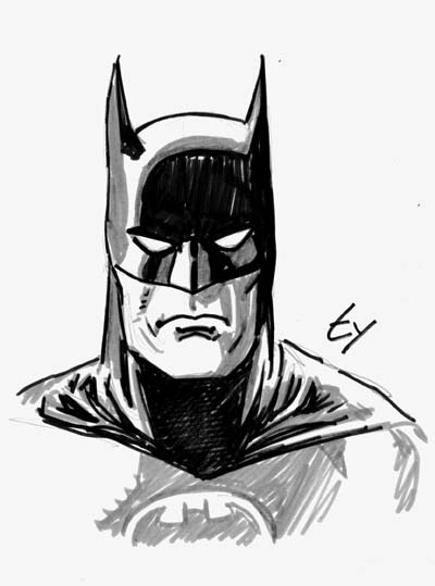 400x539 Drawn Head Superhero