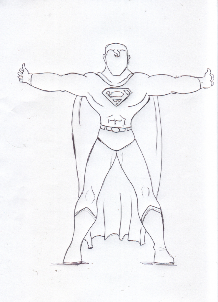 741x1024 Simple Superman Drawing Batman Stevereads