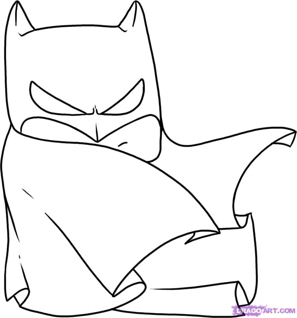957x1024 Batman Easy Drawings Easy Batman Symbol Drawing Clipartsgram