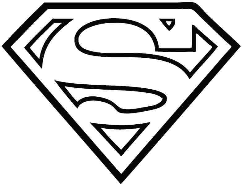 783x600 Superman Logo Coloring Pages Batman Emblem Coloring Pages Adult