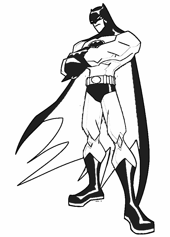 648x903 Batman Cartoon Coloring Pages