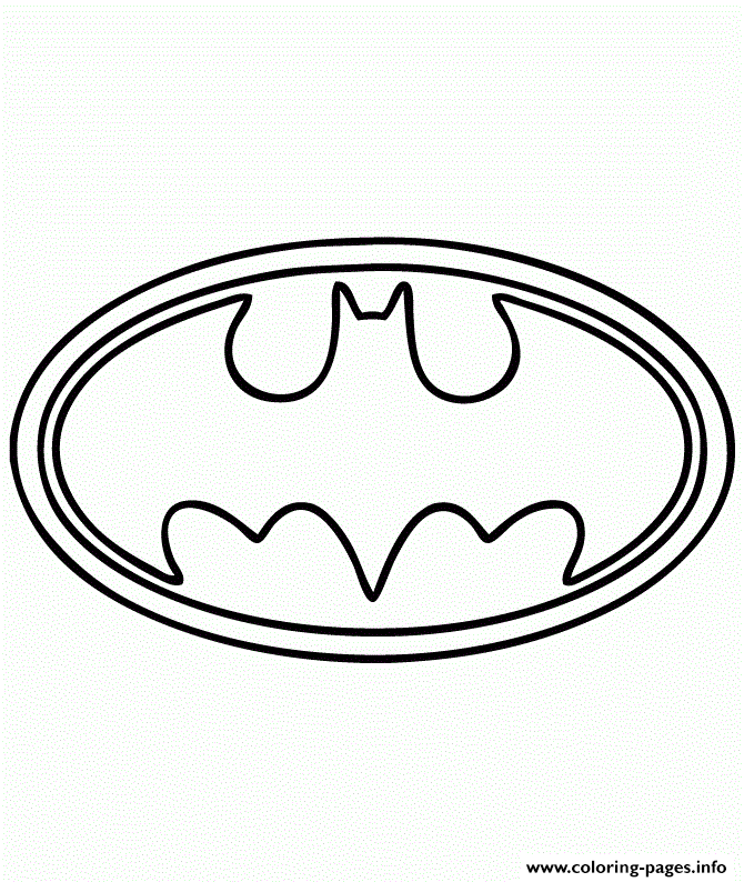 670x794 Print Batman Logo Symbol Coloring Pages Coloring 4 Kids Dc