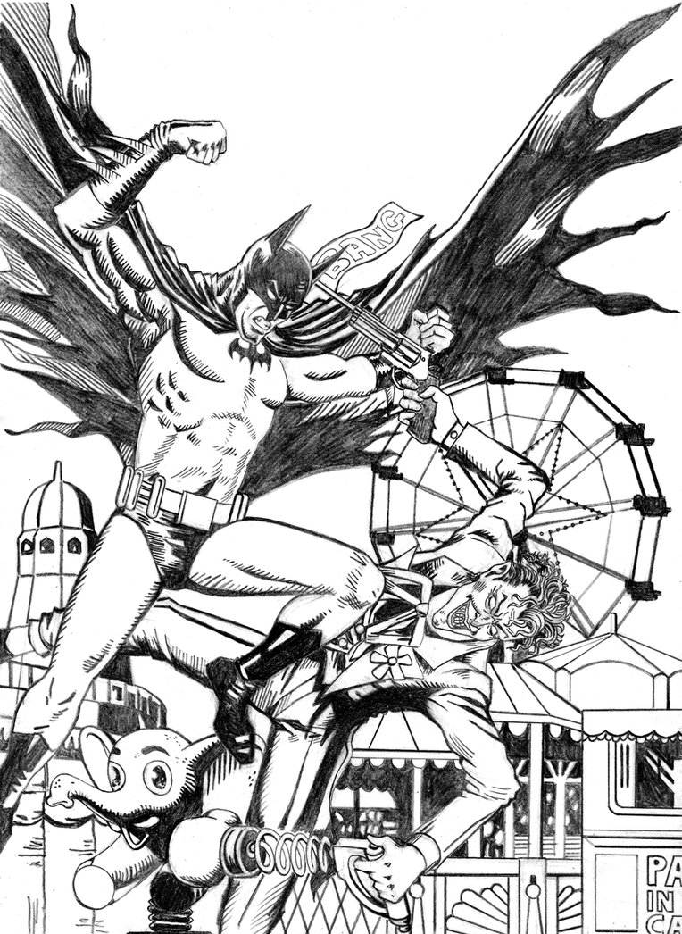 764x1046 Batman Vs Joker Drawing Batman Vs Joker 5 19 2013myconius