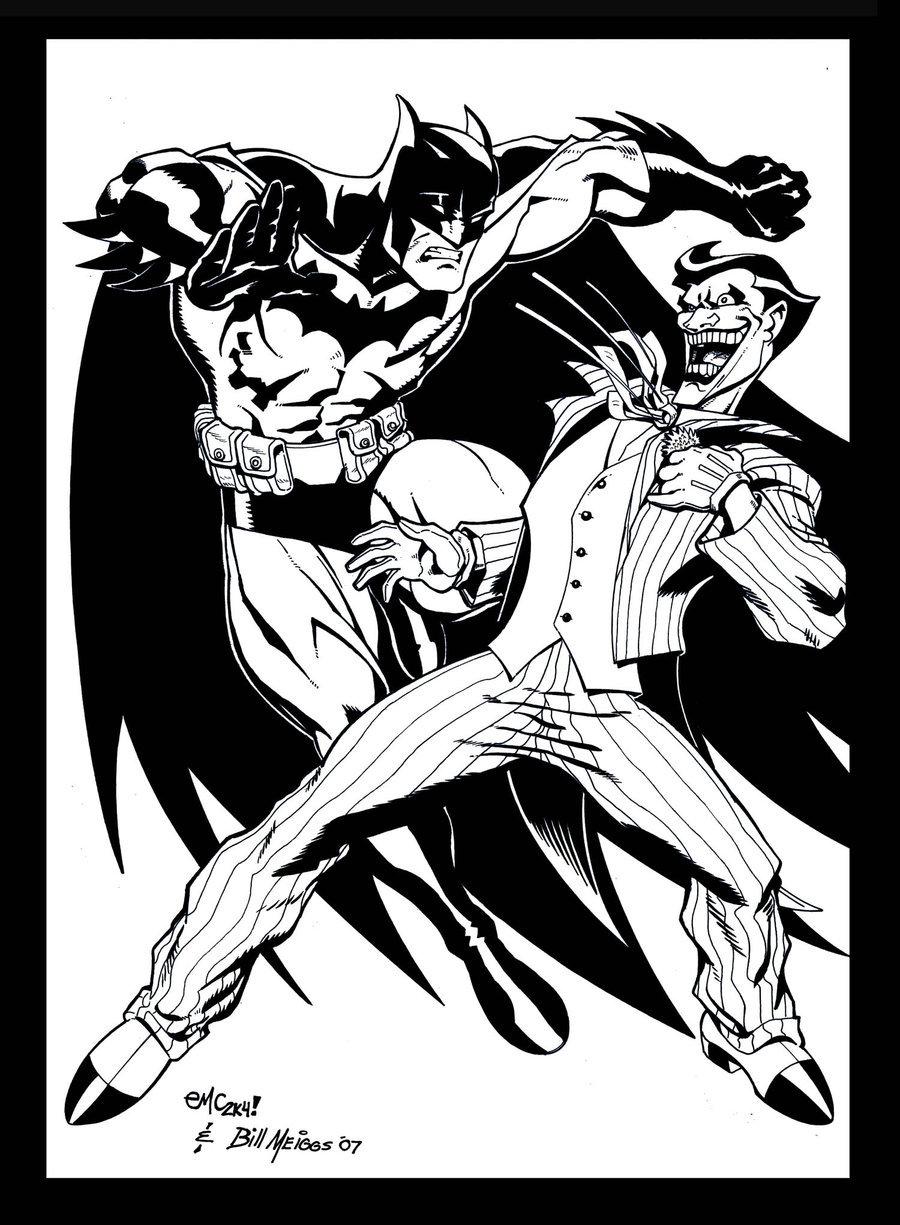 900x1225 Batman Vs Joker 2.0 By Billmeiggs