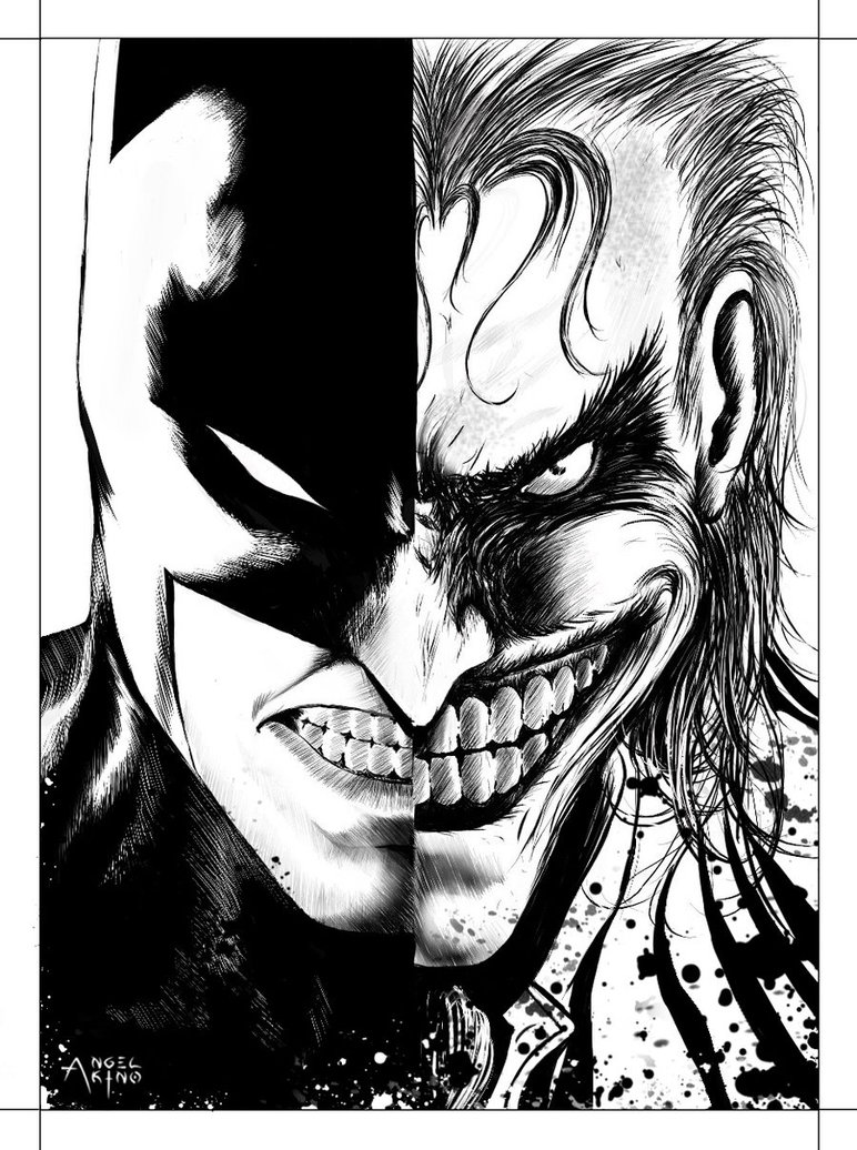 772x1036 Batman X Joker By Angel Akino